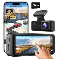 REDTIGER 4K Dash Cam F8, 5.8GHz WiFi App Control Dash Camera for Cars, 3.18'' Touch Screen 2160P UHD Car Dash Cam with Night ...