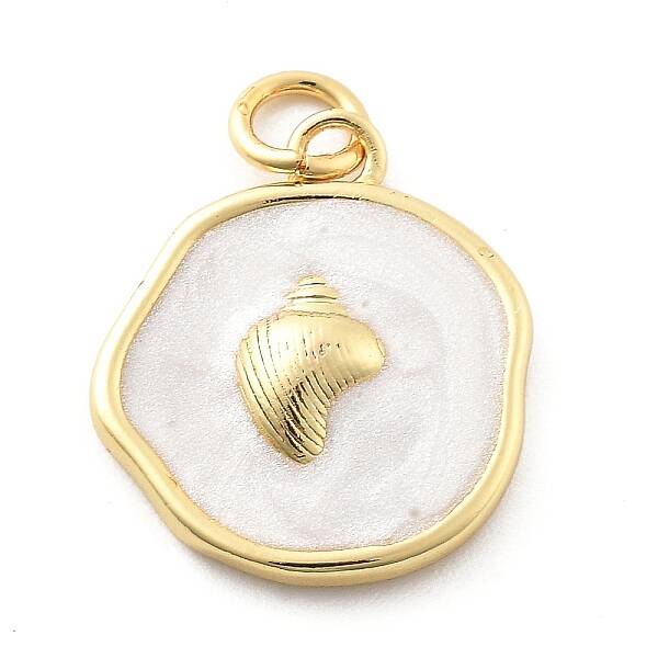 Ocean Theme Brass Enamel Pendants