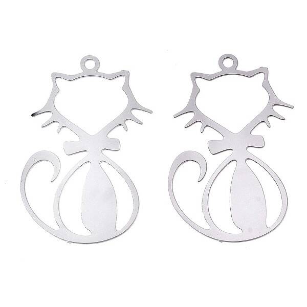 Tarnish Resistant 201 Stainless Steel Filigree Pendants