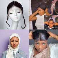 【TIMIA】Human Hair Gele Frontal Afro Twist Frontal Braids Lace Hairline Topper Clipless 100% Human Hair For Thinning Foreh...