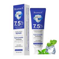 Beamach Hydroxyapatite Toothpaste 7.5% | Fluoride-Free | Enamel Repair & Teeth Whitening | Refreshing Aroma-Mint | Single Ite...