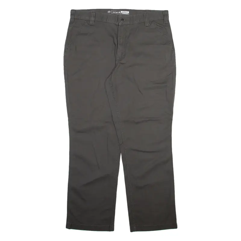 CARHARTT Mens Trousers Grey Relaxed Straight W38 L32