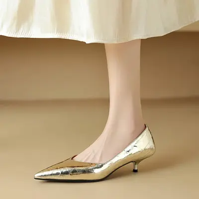 CHIKO Karimah Pointy Toe Kitten Heels Pumps Shoes