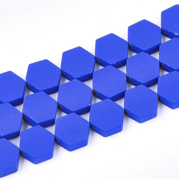 Spray Painted Non-magnetic Synthetic Hematite Beads Strands