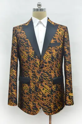 Mens Alligator Leather Jacket - Gator Jacket Leopard