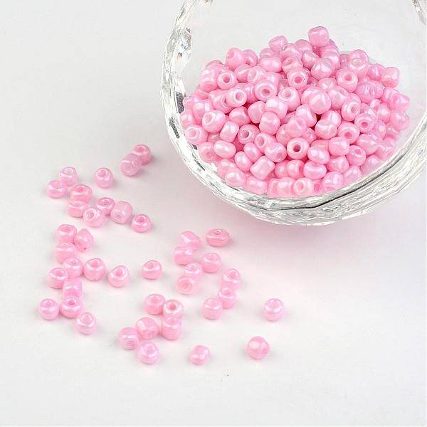 6/0 Opaque Colours Round Glass Seed Beads