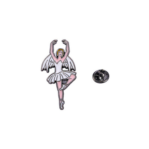 Cartoon Ballet Dancing Girl Badge Brooch