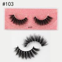 Soft Mink Eyelashes 3D Curl Winged End Eye Elongated Fake Lashes Thick Handmade Natural False Eyelash