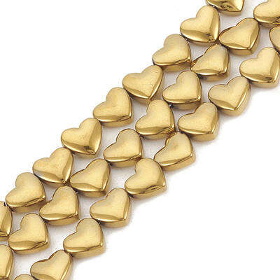 Electroplate Non-magnetic Synthetic Hematite Beads Strands