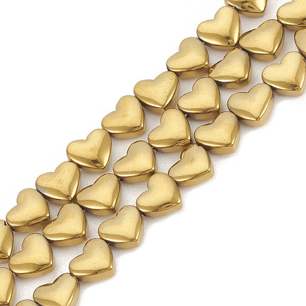 Electroplate Non-magnetic Synthetic Hematite Beads Strands