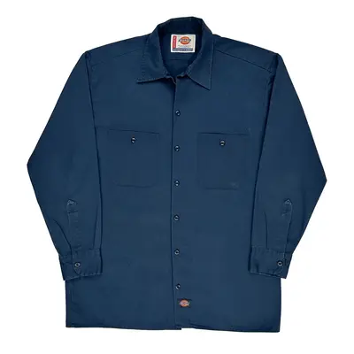 Dickies Shirt - Medium Blue Polyester Blend | Size: medium