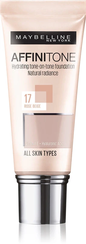 Maybelline Affinitone HD Moisturizing Foundation 17 Rose Beige 30ml