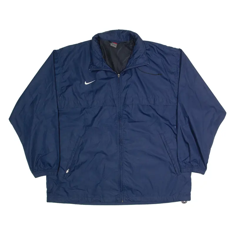 NIKE TEAM Mens Windbreaker Jacket Blue L