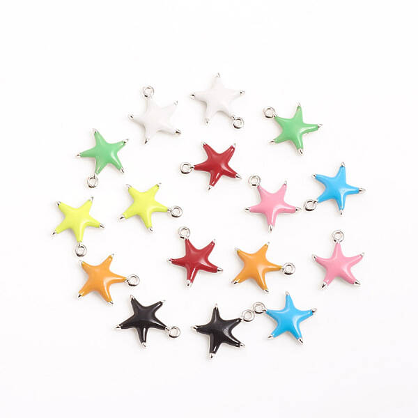Brass Enamel Pendants
