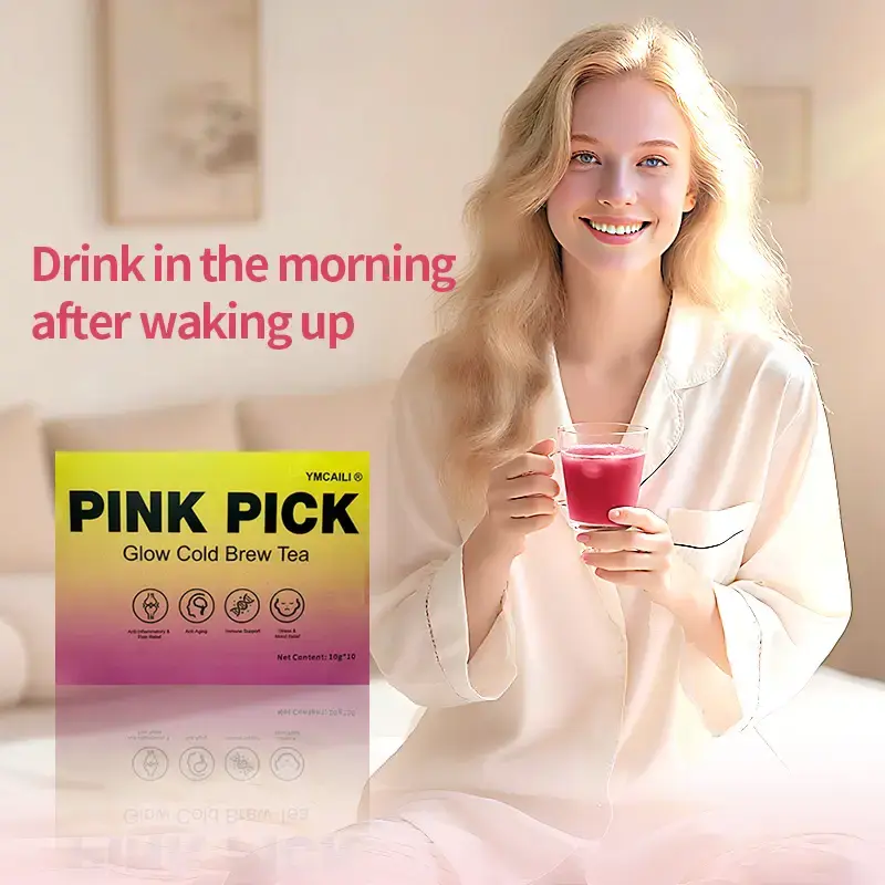 YMCAILI Meta Cold Brew Tea 10 Bags Healthy Beverage with Natural Ingredients for Beauty & Skin Care Hair Growth Enhance Metab...