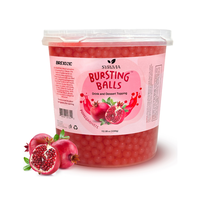 Pomegranate Boba Pearls, Pomegranate Popping Boba Bursting Boba, Pomegranate Bubble Tapioca Pearls For Bubble Tea (Pomegranat...