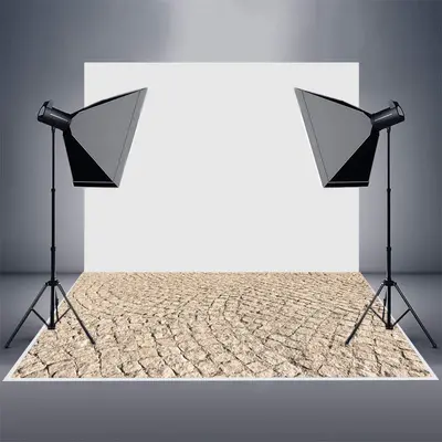 Vintage Street Stone Floor Photo Rubber Floor Mat - Aperturee