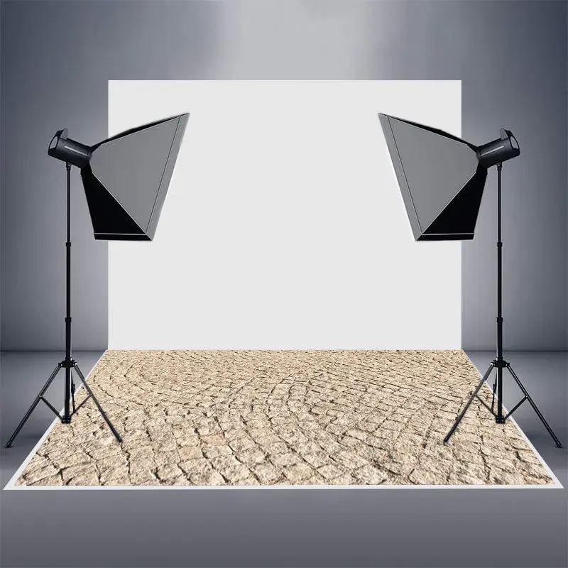 Vintage Street Stone Floor Photo Rubber Floor Mat - Aperturee