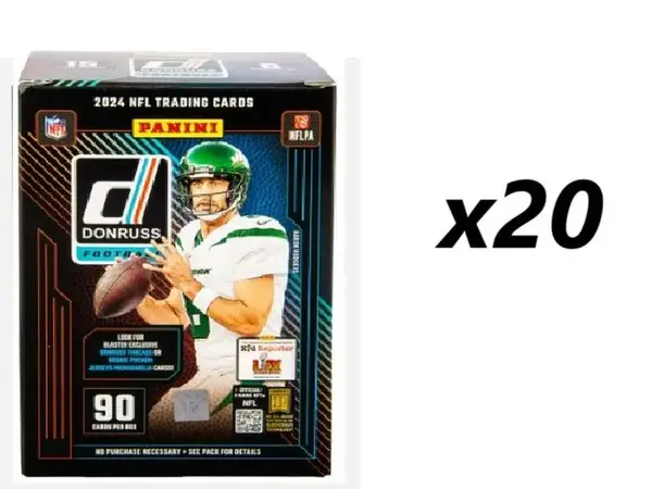 Break 1158: 20 Box- 20x Panini Donruss Football Blasters NFL Trading Cards PYT Pick Your Team Downtown!