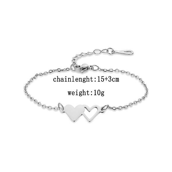 Fashionable stainless steel bracelet for daily wear