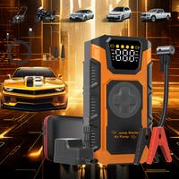 12000mAh Portable Jump starterwith Air Compressor, 150PSl, 12VCar Battery Jump Box, 12L Gas & 10LDiesel Engines, Wireless, Sa...