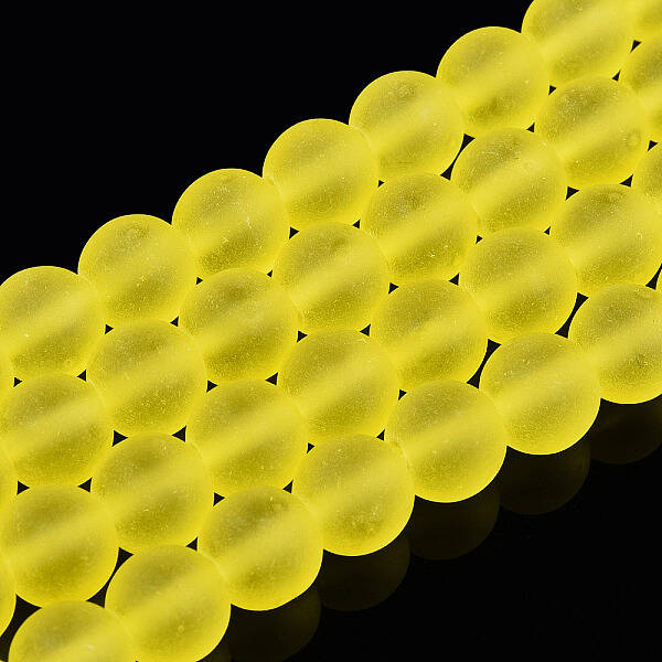 Transparent Glass Beads Strands