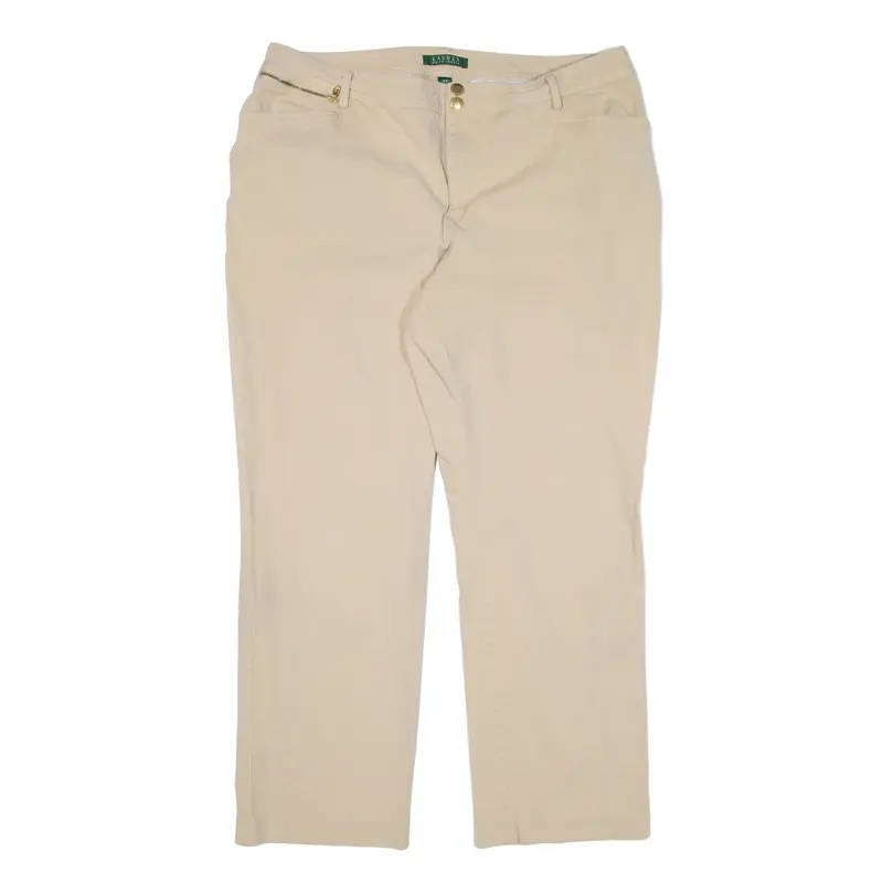 LAUREN RALPH LAUREN Trousers Beige Regular Straight Mens W34 L27