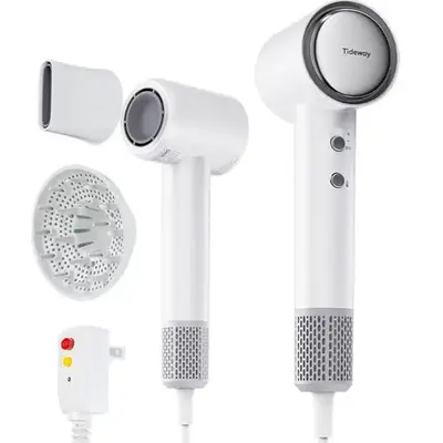 Tideway SilkJet Titanium High-speed Hair Dryer 110,000 RPM Brushless Motor Blow Dryer w/ Ionic Technology 4 Temperature Sett...