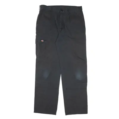 DICKIES Workwear Trousers Black Relaxed Straight Mens W34 L31