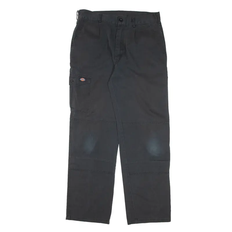 DICKIES Workwear Trousers Black Relaxed Straight Mens W34 L31