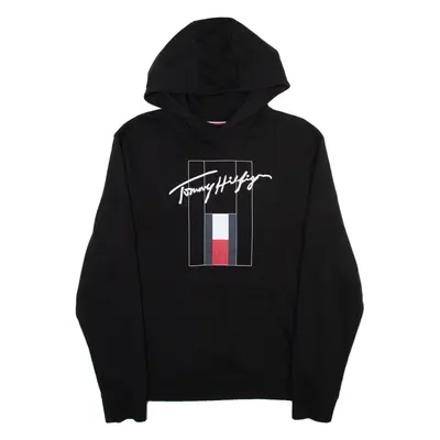 TOMMY HILFIGER Mens Black Hoodie M