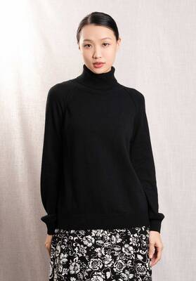 Turtleneck Knitted Parem Paremo 9873 Noir | Color: NOIR | Size: S