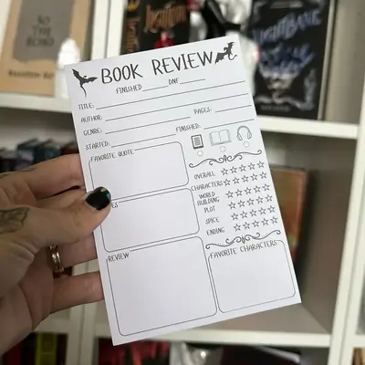 Book Review sticky notepads