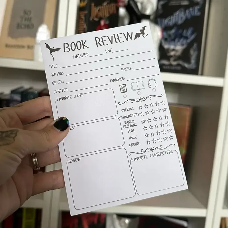 Book Review sticky notepads