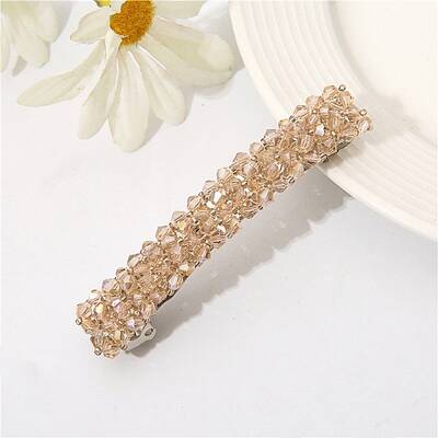 Glass Beaded Hair Barrettes