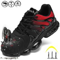 Steel Toe Sneakers for Men Women Lightweight Safety Shoes Comfortable Puncture Proof Slip On Indestructible Work Shoes Boy Fo...