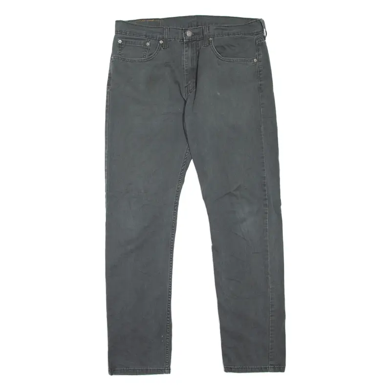 LEVI'S 502 Jeans Mens Grey Regular Tapered W32 L31