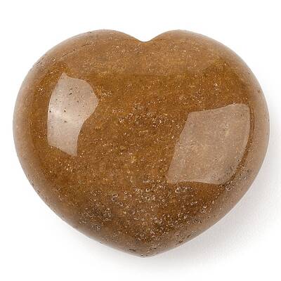 Natural Yellow Jade Thumb Massage Stone
