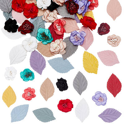 132Pcs 18 Styles Cloth Ornament Accessories