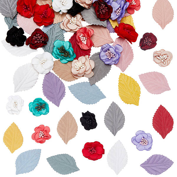 132Pcs 18 Styles Cloth Ornament Accessories