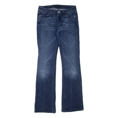 7 FOR ALL MANKIND Womens Jeans Blue Regular Bootcut Stone Wash W28 L32