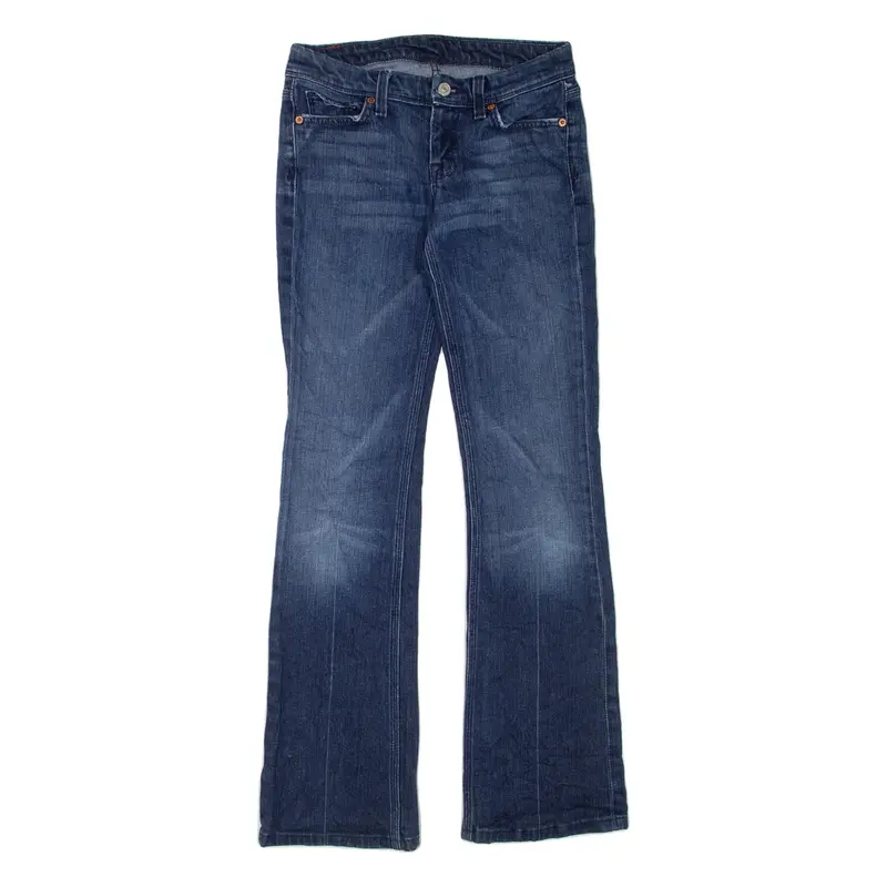 7 FOR ALL MANKIND Womens Jeans Blue Regular Bootcut Stone Wash W28 L32