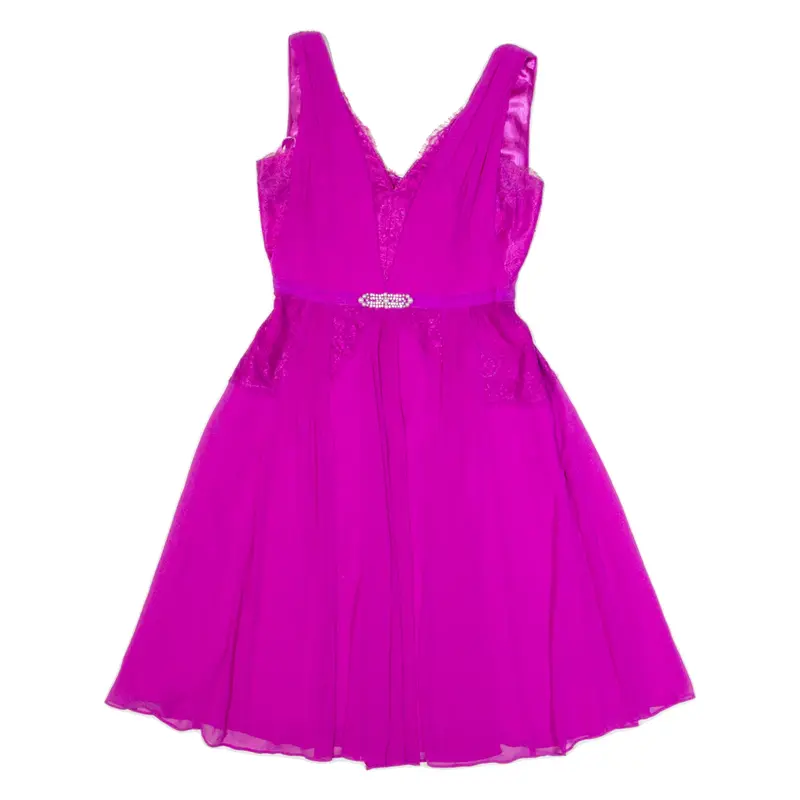 PHASE EIGHT Womens Fit & Flare Dress Purple Sleeveless Midi S
