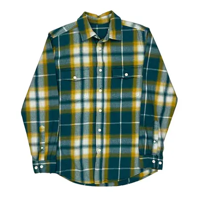 Unbranded Checked Flannel Shirt - Medium Multicoloured Cotton