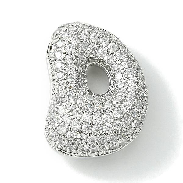 Rack Plating Brass Cubic Zirconia Pendants