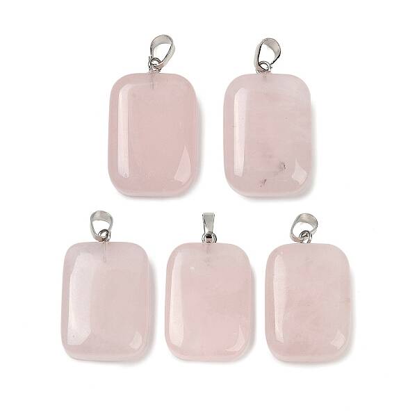 Natural Rose Quartz Pendants