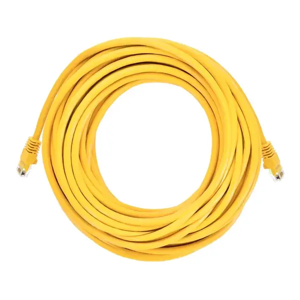 2326 Monoprice Cat6 Ethernet Patch Cable Snagless RJ45 Stranded 550MHz UTP Pure Bare Copper Wire 24AWG 50ft Yellow