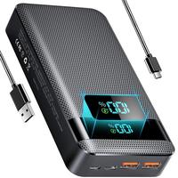 20000mAh Portable Large Capacity Power Bank, Compact PD20W PD3.0 QC4.0 USB C Output/Input Fast Charging with LED Digital Disp...