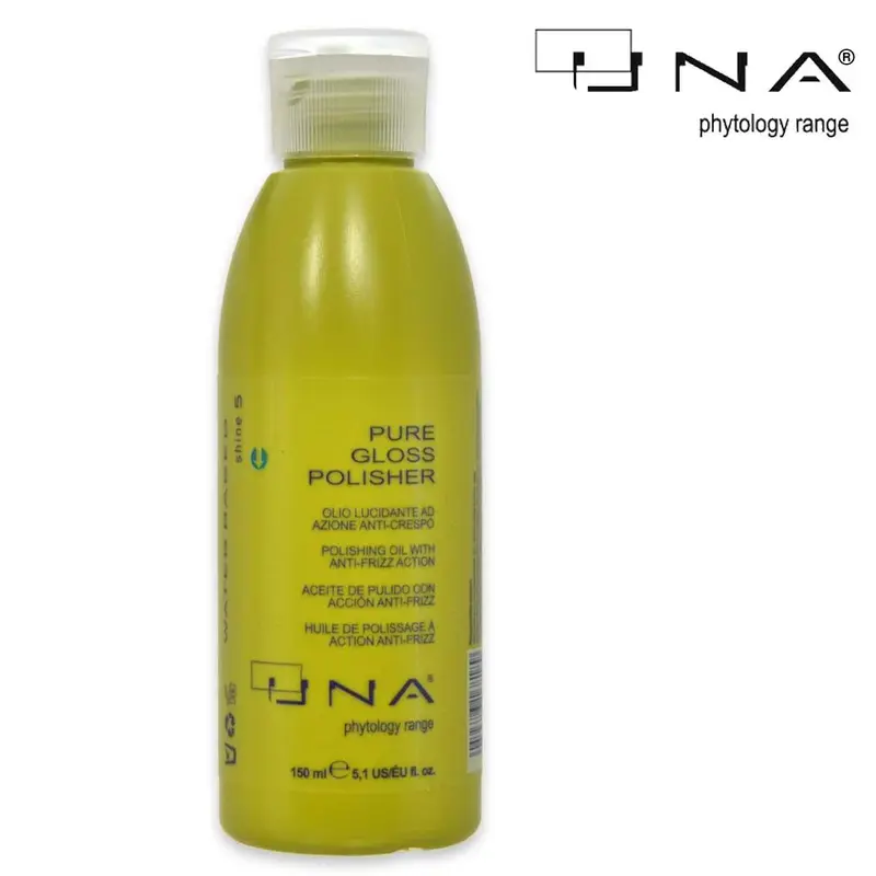 Una Pure Gloss Polisher 150Ml Olio Lucidante Azione Anti-Crespo