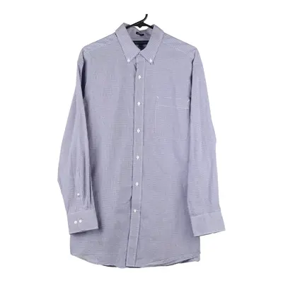 Tommy Hilfiger Checked Shirt - Large Blue Cotton